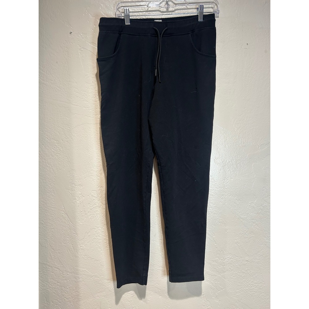 WYR Mens Black Tapered Knit Jogger Sweatpants Size Medium Drawstring Casual